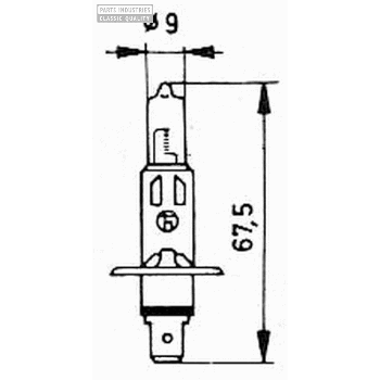HALOGEENLAMP H1 6V 55W