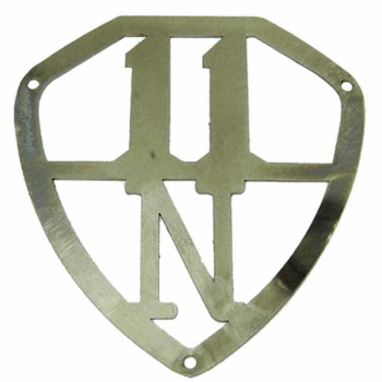 EMBLEEM KOFFERKLEP RVS