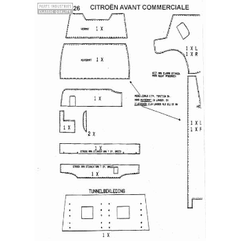 TAPIJT SET INTERIEUR GRIJS