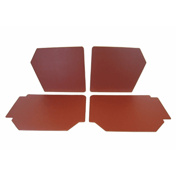 4 DEURPANELEN BRUIN SKAI