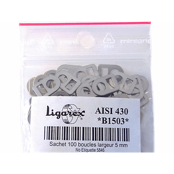 KLEMBAND KLIPJES PER 100 (5MM)