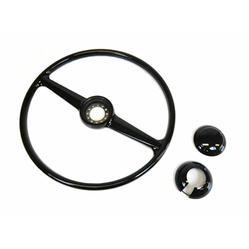 STUURWIEL 2 SPAAKS ZWART