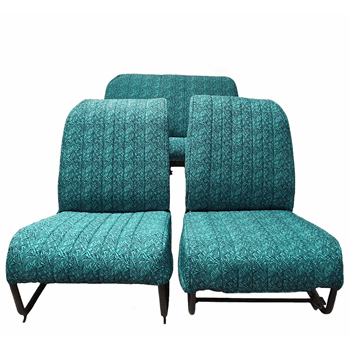 BEKLEDINGSET GROEN BATONNET ASYMMETRISCH