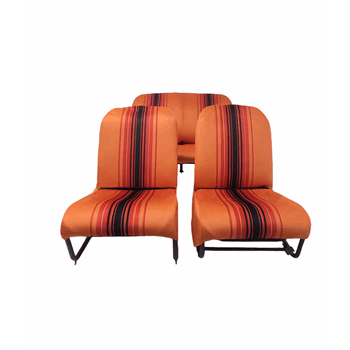 BEKLEDINGSET ORANJE RAYE SYMMETRISCH