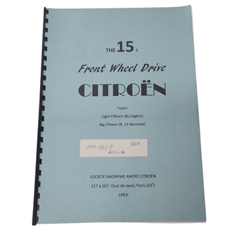 ONDERHOUDSCATALOGUS LIGHT & HIGH BIG FIFTEEN - ENGELS ONDERHOUDSCATALOGUS LIGHT & HIGH BIG FIFTEEN - ENGELS