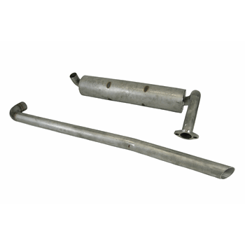 UITLAATDEMPER + ACHTERPIJP RVS