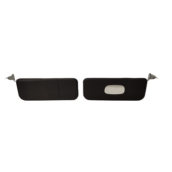ZONNEKLEPSET LINKS +RECHTS ZWART + STEUNEN